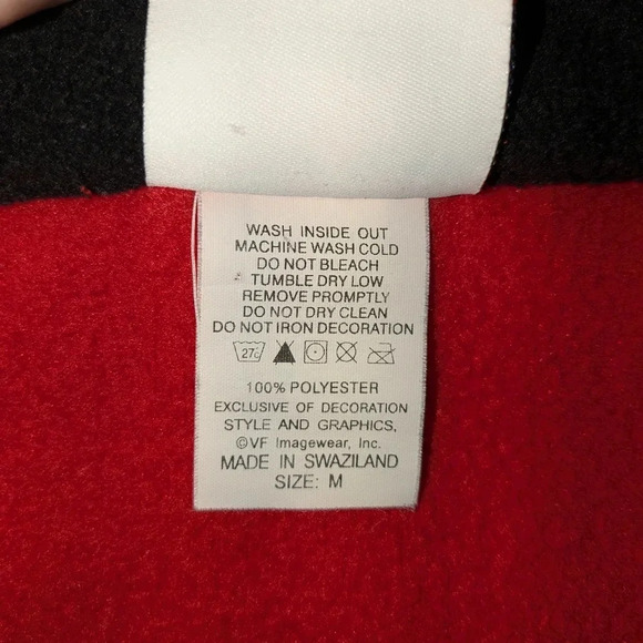 NFL Atlanta Falcons football pullover fleece, red/black, 1/4 zip , size M - Picture 7 of 10